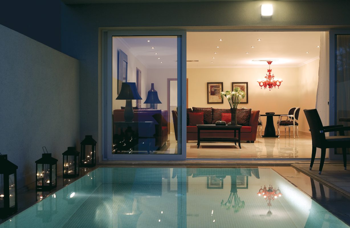 Sea-front Maisonette private pool Living room (Thalassa).jpg